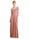 Carlos Saavedra Loop Convertible Midi Dress In Pink