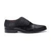 Carlos Santana Arlo Cap-toe Oxford In Black