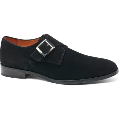 Carlos Santana Freedom Monk Shoe In Black Suede