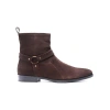 Carlos Santana Harley Harness Boot In Brown Suede