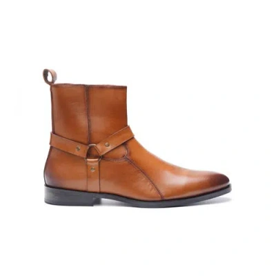 Carlos Santana Harley Harness Boot In Burnished Tan