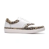 Carlos Santana Lennox Sneaker In White Leopard
