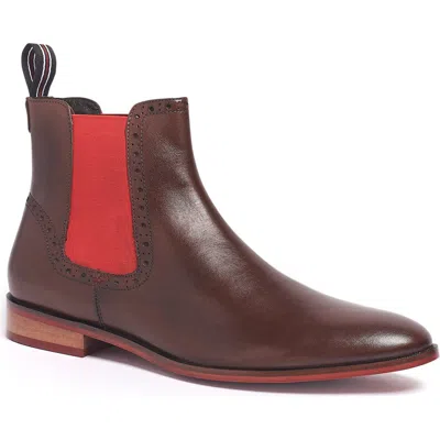 Carlos Santana Mantra Chelsea Boot In Chocolate Brown