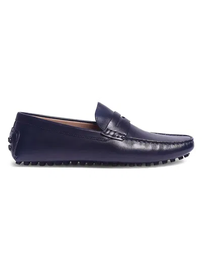 Carlos Santana Men's Ritchie Penny Driving Loafers In Navy