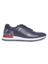 Carlos Santana Men's The Hazel Low Top Leather Sneakers In Navy