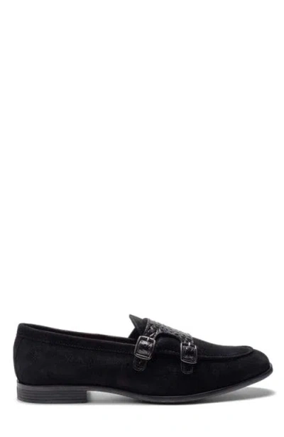 Carlos Santana Virtuoso Double Monk Loafer In Black
