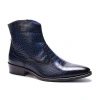 Carlos Santana Zappa Cowboy Boot In Blue