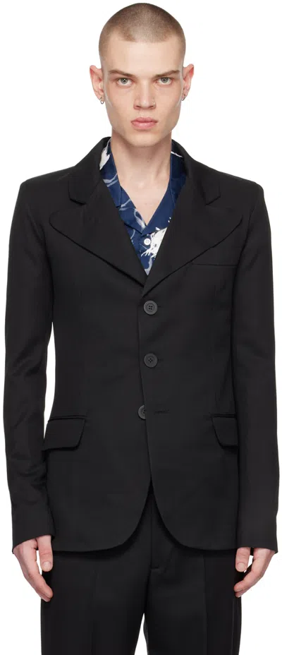Carlota Barrera Black Three-button Blazer