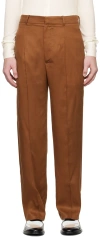 Carlota Barrera Brown Tailored Trousers In Brown