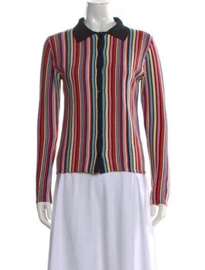 Pre-owned Carlota Cahis Striped Sweater W/ Tags In Pink