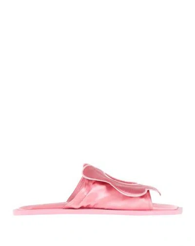 Carlotha Ray Woman Sandals Pink Size 8 Textile Fibers