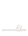 Carlotha Ray Laser-cut Patterned Scented-rubber Slides In White