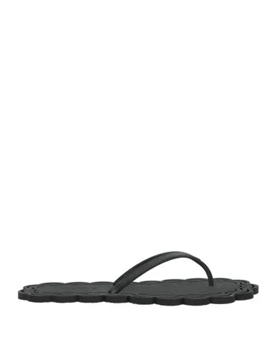 Carlotha Ray Woman Thong Sandal Black Size 11-12 Synthetisches Material