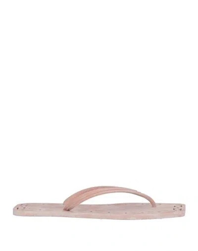 Carlotha Ray Woman Thong Sandal Blush Size 9-10 Rubber In Pink