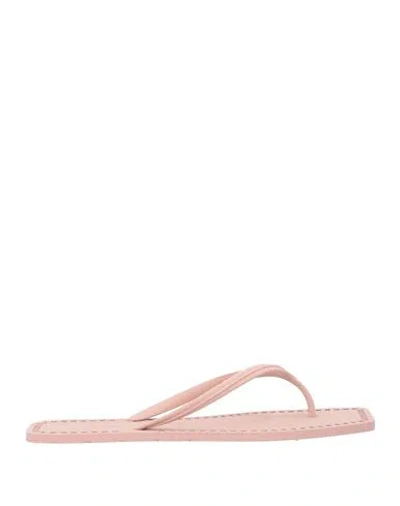 Carlotha Ray Woman Thong Sandal Light Pink Size 11-12 Rubber