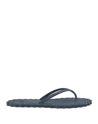 Carlotha Ray Woman Thong Sandal Navy Size 5-6 Rubber