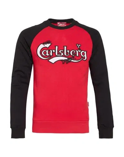 Carlsberg Man Sweatshirt Red Size S Cotton