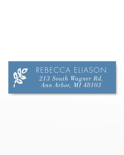 Carlson Craft Abloom Address Labels, 180 Count - Personalized In Blue
