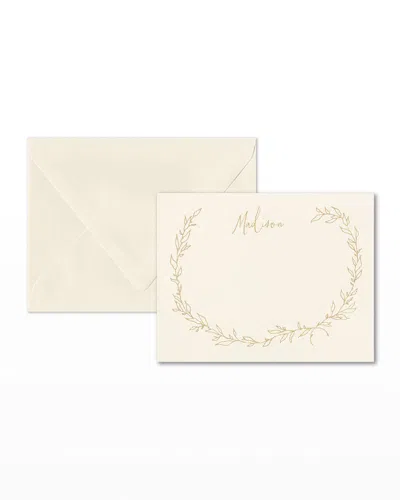 Carlson Craft Airy Leaves Note Card In Neutral