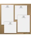 Carlson Craft Fair And Square Notepad Gift Set In White