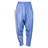 Carlton Jones Blue Tencel Denim Drop Crotch Pant In Blue