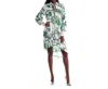 Carlton Jones Collection Vera Midi Dress In Green Botanical In Multi