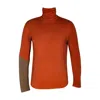 Carlton Jones Men's Superhero Turtleneck Homme - Brown In Brown