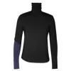 Carlton Jones Women's Blue / Black Superhero Turtleneck - Black, Blue In Blue/black