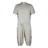 Carlton Jones Women's Green Her Cargo Romper In Green