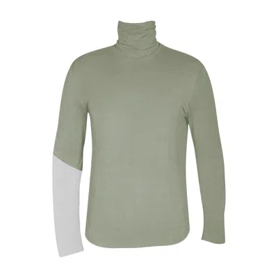 Carlton Jones Women's Neutrals / Green Superhero Turtleneck - Green, Neutrals