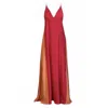 Carlton Jones Women's Pink / Red Rose Maxi Slip Dress In Red