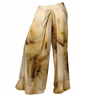 Carlton Jones Women's Sedona Pleated Palazzo In Animal Print