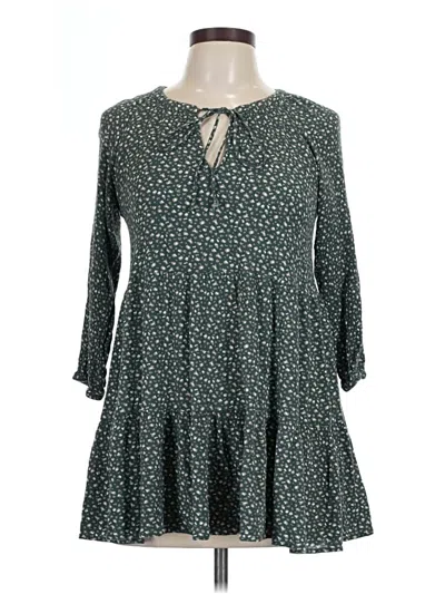 Pre-owned Carly Jean 3/4 Sleeve Top In Teal