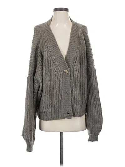 Pre-owned Carly Jean Cardigan Sweater In Gray