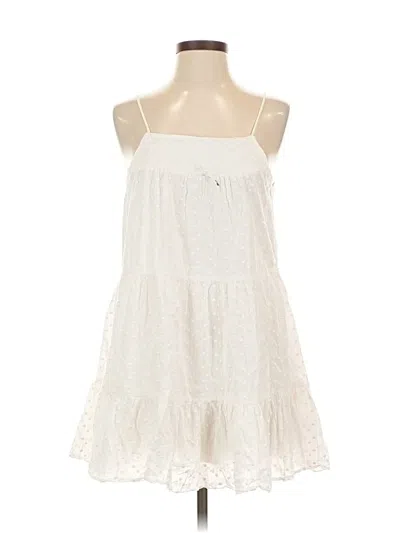 Pre-owned Carly Jean Casual Dress In White