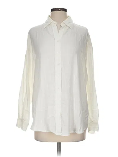 Pre-owned Carly Jean Long Sleeve Blouse In Ivory