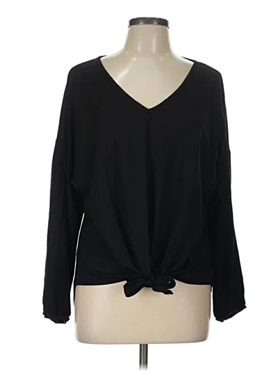 Pre-owned Carly Jean Long Sleeve T-shirt In Black