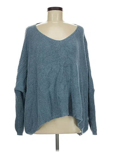 Pre-owned Carly Jean Long Sleeve T-shirt In Blue