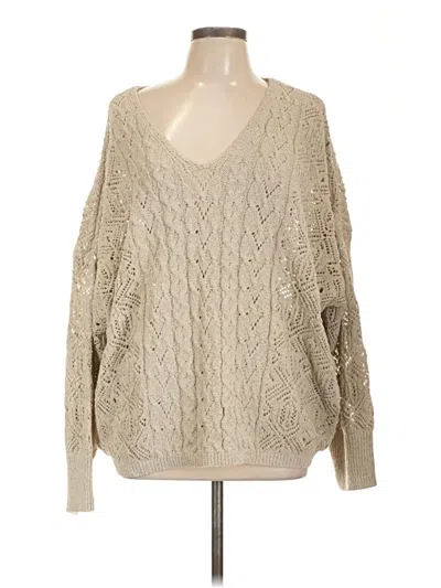 Pre-owned Carly Jean Pullover Sweater In Tan