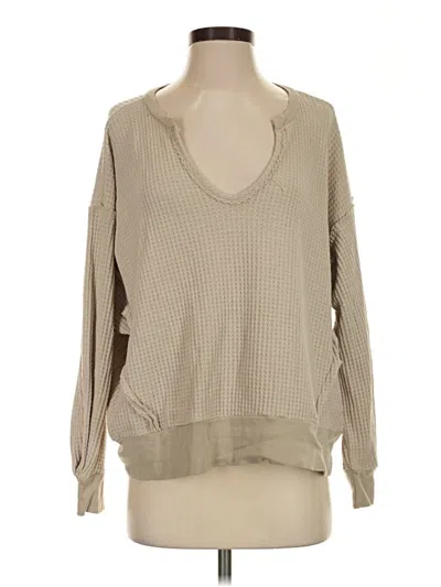 Pre-owned Carly Jean Pullover Sweater In Tan
