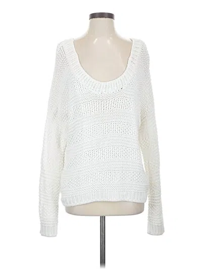 Pre-owned Carly Jean Pullover Sweater In White