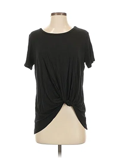 Pre-owned Carly Jean Short Sleeve Top In Black