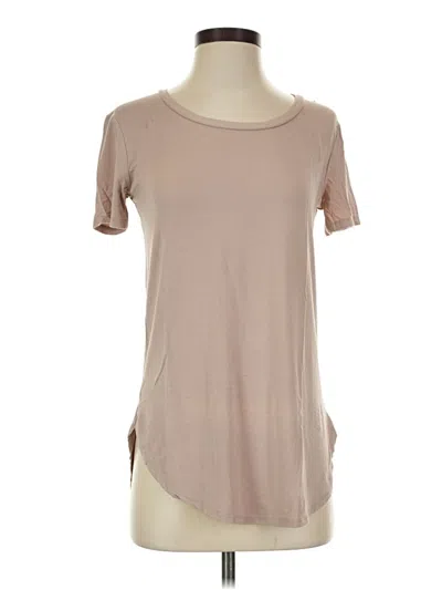 Pre-owned Carly Jean Short Sleeve T-shirt In Tan