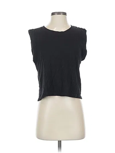 Pre-owned Carly Jean Sleeveless T-shirt In Black