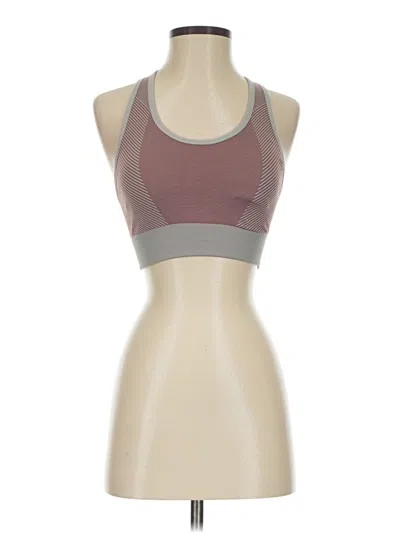 Pre-owned Carly Jean Sports Bra In Burgundy