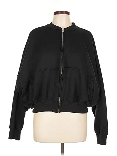 Pre-owned Carly Jean Zip Up Hoodie In Black
