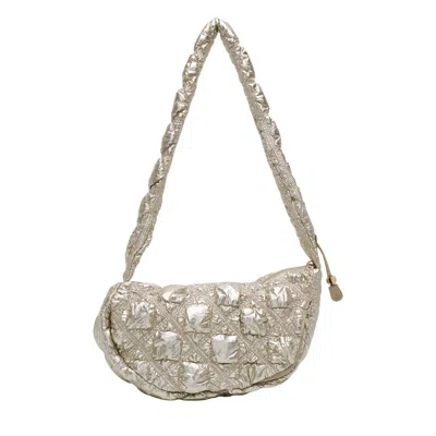 Carlyn Cozy Glaze Quilted Shoulder Bag In Neutral