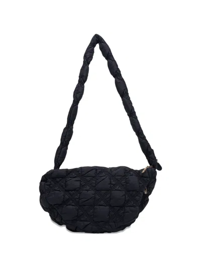 Carlyn Quilted Cross Body Bag In Black