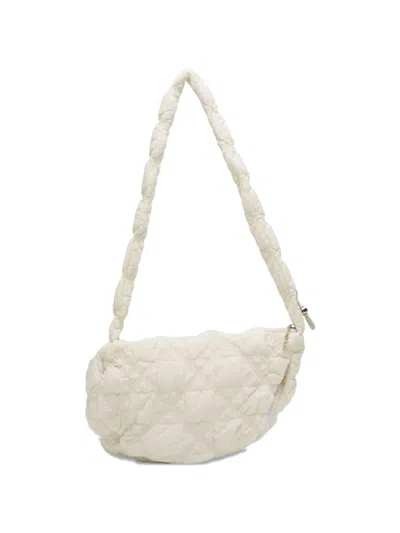Carlyn Quilted Tote Bag In White