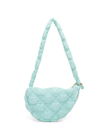 Carlyn Top-handle Quilted Shoulder Bag In Blue